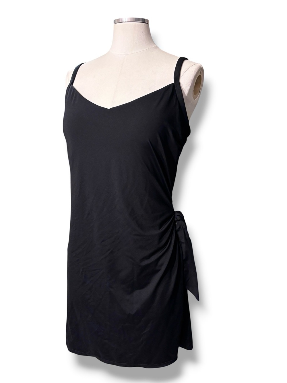 LANDS’ END UPF 50 Sweetheart One-Piece Swim Dress Black Size Large - Picture 10 of 10